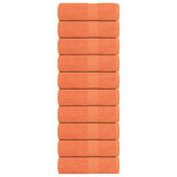 Vidaxl zeepdoekjes 10 st 30x30 cm 360 g m² 100% katoen oranje