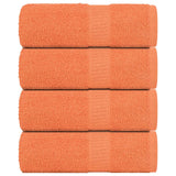 Vidaxl gastendoekjes 4 st 30x50 cm 360 g m² 100% katoen oranje