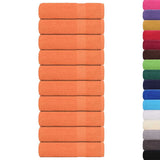 Vidaxl douchedoeken frogn 10 st 70x140 cm 360 g m² oranje