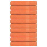 Vidaxl saunahanddoeken 10 st 80x200 cm 360 g m² 100% katoen oranje