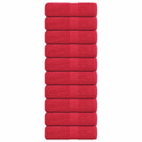 Vidaxl washandjes frogn 10 st 30x30 cm 360 g m² rood