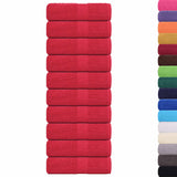 Vidaxl zeepdoekjes 10 st 30x30 cm 360 g m² 100% katoen rood