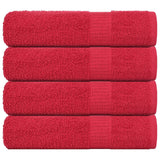 Vidaxl handdoeken frogn 4 st 50x100 cm 360 g m² rood