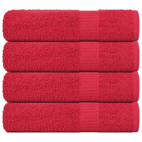 Vidaxl douchehanddoeken frogn 4 st 70x140 cm 360 g m² rood