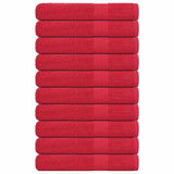 Vidaxl saunahanddoeken frogn 10 st 80x200 cm 360 g m² rood