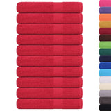 Vidaxl saunahanddoeken frogn 10 st 80x200 cm 360 g m² rood