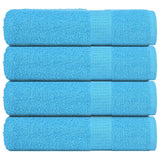 Vidaxl handdoeken frogn 4 st 50x100 cm 360 g m² turquoise