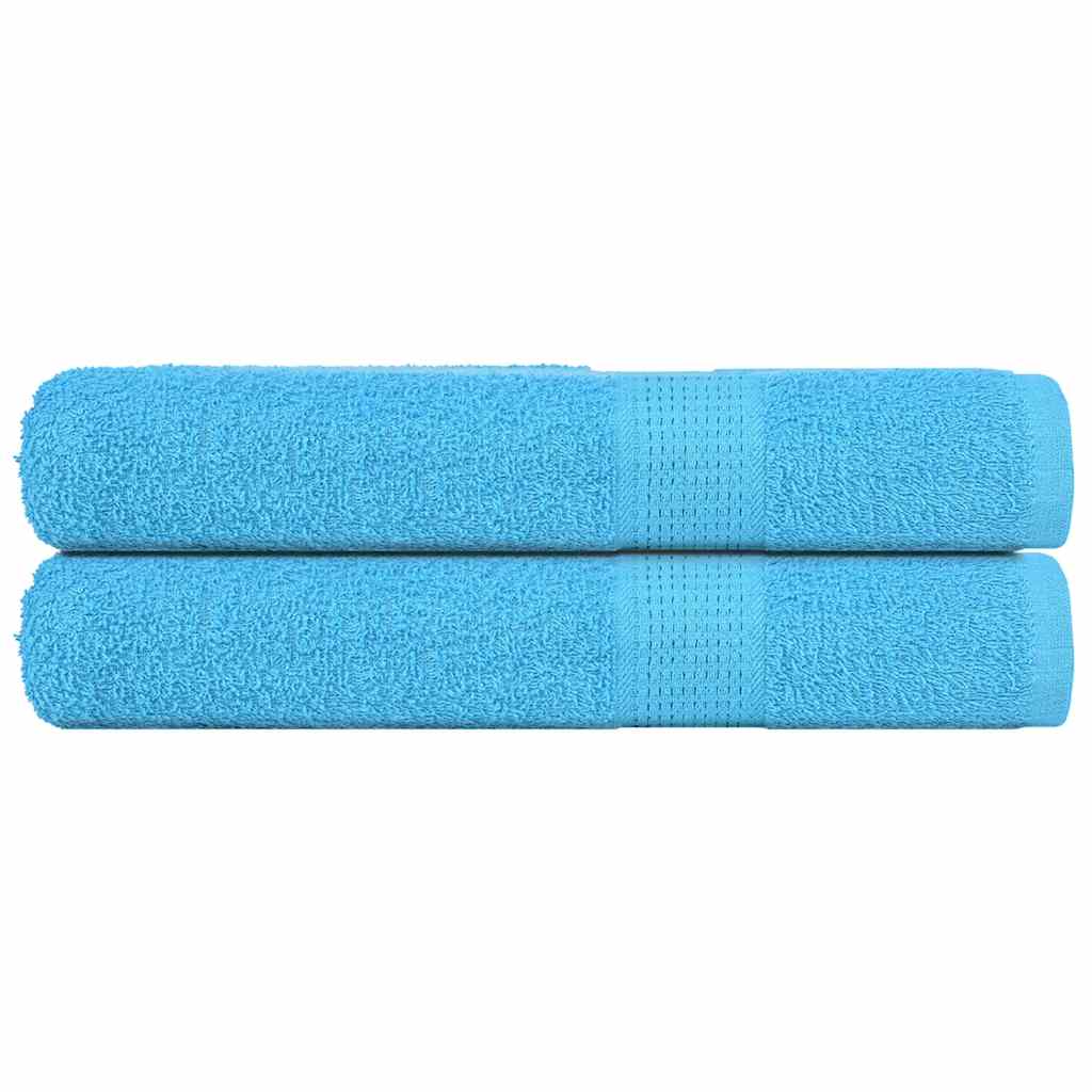 Vidaxl saunahanddoeken frogn 2 st 80x200 cm 360 g m² turquoise