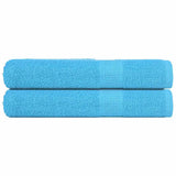 Vidaxl handdoeken frogn 2 st 100x200 cm 360 g m² turquoise