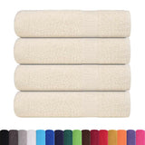 Vidaxl douchehanddoeken frogn 4 st 70x140 cm 360 g m² crème