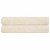 Vidaxl saunahanddoeken frogn 2 st 80x200 cm 360 g m² crème