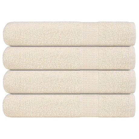 Vidaxl saunahanddoeken frogn 4 st 80x200 cm 360 g m² crème