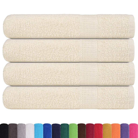Vidaxl saunahanddoeken frogn 4 st 80x200 cm 360 g m² crème