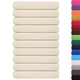 Vidaxl handdoeken frogn 10 st 100x200 cm 360 g m² crème