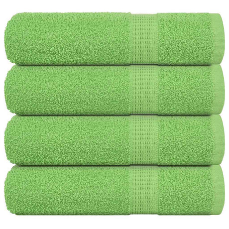 Vidaxl handdoeken frogn 4 st 50x100 cm 360 g m² appelgroen