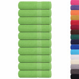 Vidaxl douchehanddoeken frogn 10 st 70x140 cm 360 g m² appelgroen