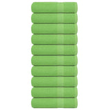 Vidaxl badhanddoeken frogn 10 st 100x150 cm 360 g m² appelgroen