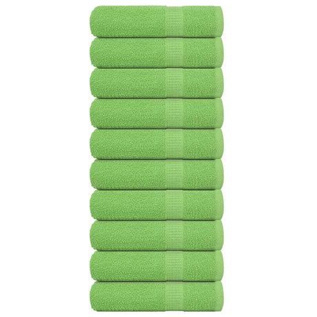 Vidaxl badhanddoeken frogn 10 st 100x150 cm 360 g m² appelgroen
