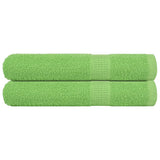 Vidaxl saunahanddoeken frogn 2 st 80x200 cm 360 g m² appelgroen