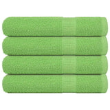 Vidaxl saunahanddoeken frogn 4 st 80x200 cm 360 g m² appelgroen