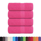 Vidaxl washandjes frogn 4 st 30x30 cm 360 g m² roze