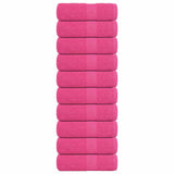 Vidaxl washandjes frogn 10 st 30x30 cm 360 g m² roze