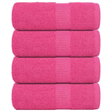 Vidaxl gastendoekjes 4 st 30x50 cm 360 g m² 100% katoen roze