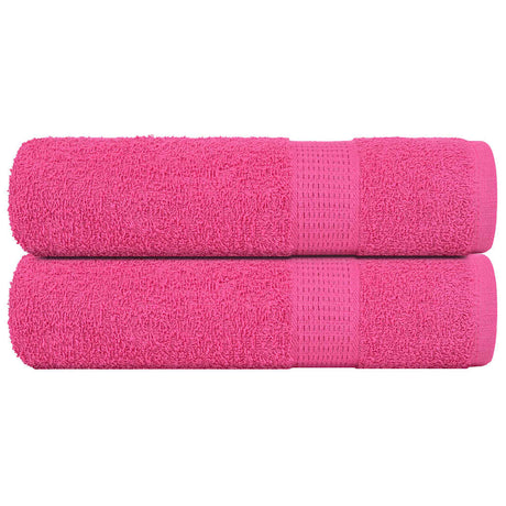 Vidaxl handdoeken frogn 2 st 50x100 cm 360 g m² roze