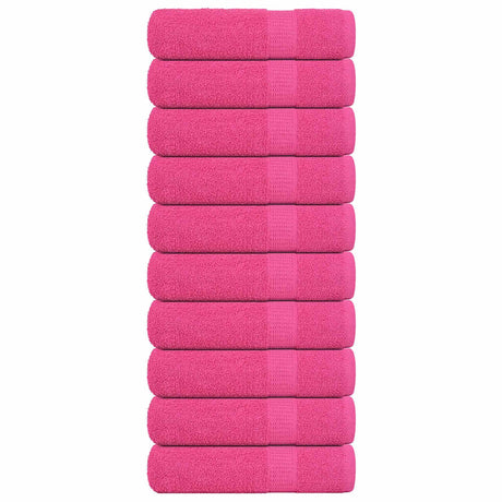 Vidaxl handdoeken frogn 10 st 50x100 cm 360 g m² roze