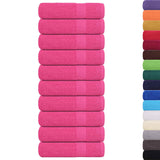 Vidaxl handdoeken frogn 10 st 50x100 cm 360 g m² roze
