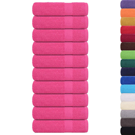 Vidaxl handdoeken frogn 10 st 50x100 cm 360 g m² roze