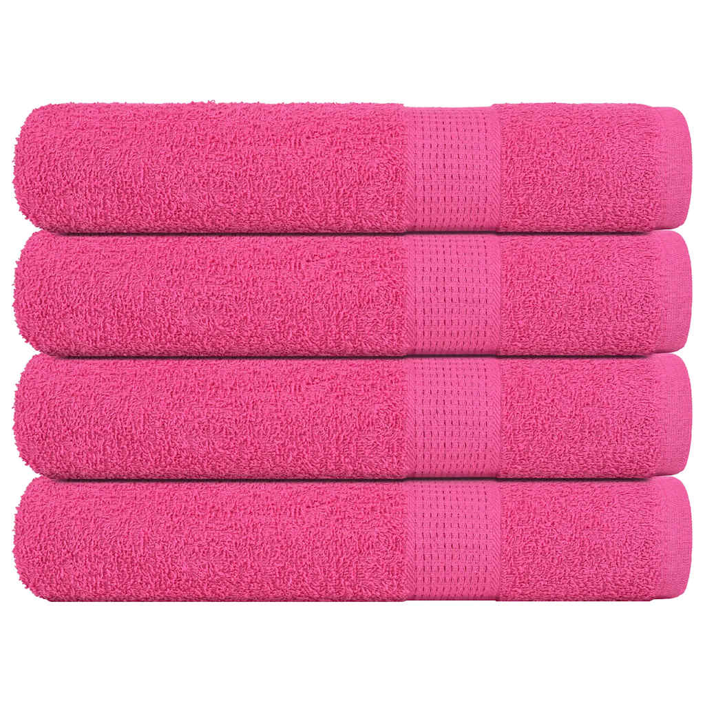 Vidaxl saunahanddoeken 4 st 80x200 cm 360 g m² 100% katoen roze