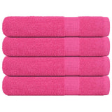 Vidaxl handdoeken frogn 4 st 100x200 cm 360 g m² roze