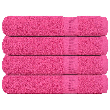 Vidaxl handdoeken frogn 4 st 100x200 cm 360 g m² roze