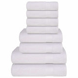 Vidaxl 8-delige handdoekenset frogn 360 g m² wit