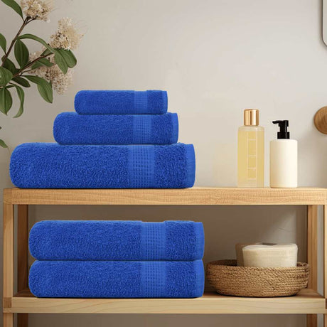 Vidaxl 6-delige handdoekenset frogn 360 g m² blauw