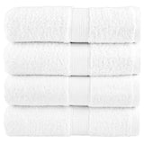 Vidaxl premium washandjes solund 4 stuks 30x30 cm 600 g m² wit