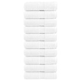 Vidaxl premium washandjes solund 10 stuks 30x30 cm 600 g m² wit