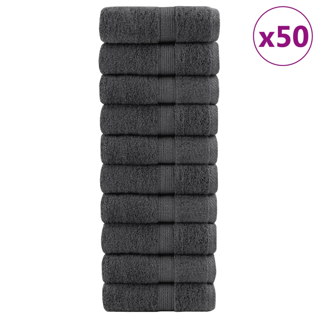 Vidaxl gastendoekjes solund 50 st 600 g m² 30x50 cm antraciet