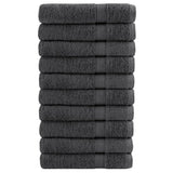 Vidaxl saunadoeken solund 10 st 600 g m² 80x200 cm antracietkleur