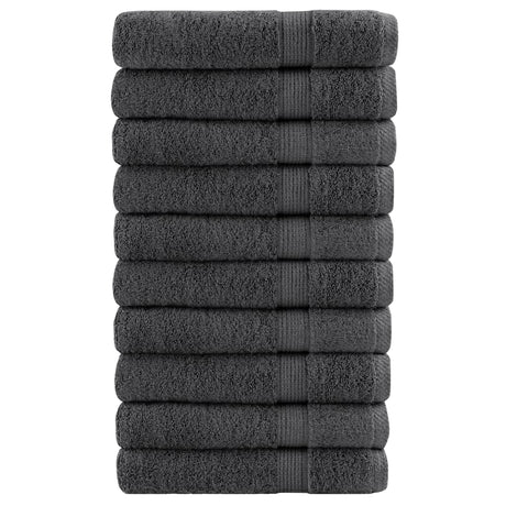 Vidaxl saunadoeken solund 10 st 600 g m² 80x200 cm antracietkleur