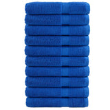 Vidaxl saunadoeken solund 10 st 600 g m² 80x200 cm blauw