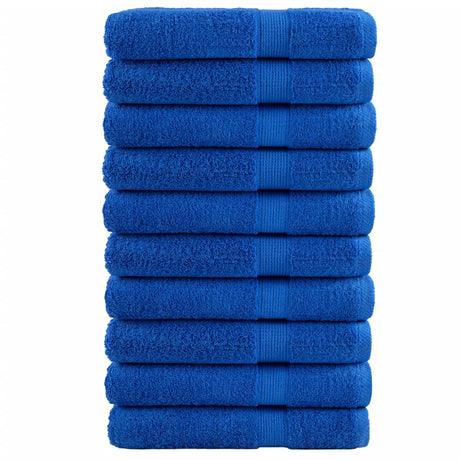 Vidaxl handdoeken solund 10 st 600 g m² 100x200 cm blauw