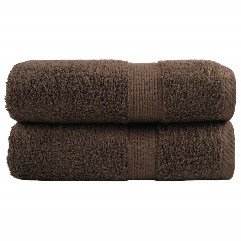Vidaxl gastendoekjes solund 2 st 600 g m² 30x50 cm bruin
