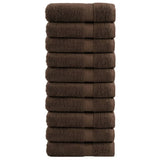 Vidaxl handdoeken solund 10 st 600 g m² 50x100 cm bruin