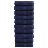 Vidaxl premium washandjes solund 10 stuks marineblauw 30x30 cm 600 g m²