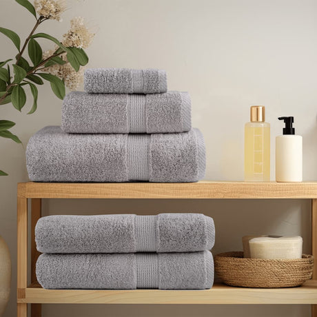 Vidaxl premium washandjes solund 10 stuks grijs 30x30 cm 600 g m²