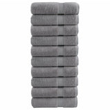Vidaxl badhanddoeken solund 10 st 600 g m² 70x140 cm grijs