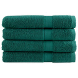 Vidaxl handdoeken solund 4 st 600 g m² 100x200 cm groen