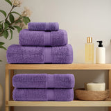 Vidaxl premium washandjes solund 2 st paars 30x30 cm 600 g m2